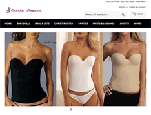 Tablet Screenshot of cheeky-lingerie.com